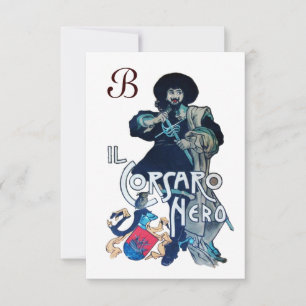 HET ZWARTE CORSAIR MONOGRAM wit Aankondiging