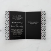 Het Zwarte Damast van het Wenskaart van de (Binnen)