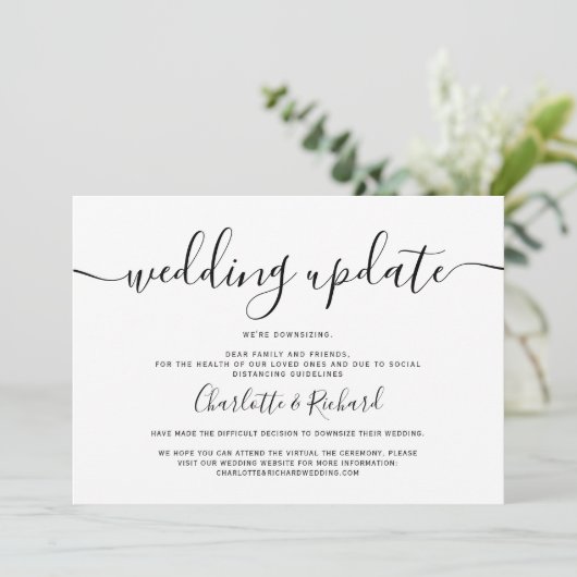 Het zwarte en witte bruiloft van het manuscript do aankondiging (Staand voorkant)