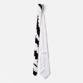 Het zwarte Gestreepte Patroon van de Druk Stropdas (Achterkant)