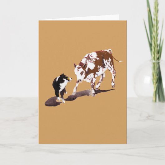 Het zwarte Lege Wenskaart van de TriHond van de Kaart (Voorkant)