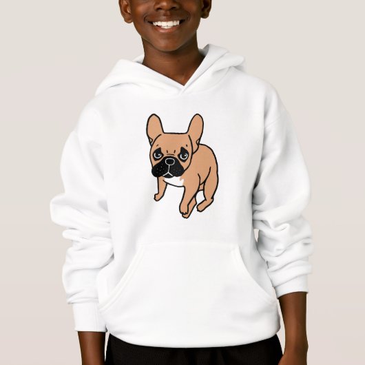 Het zwarte masker Fawn Frenchie heeft aandacht nod (Voorkant)