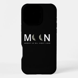 Het zwarte nachtmaan hoesje iPhone 16 pro max hoesje