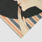 "Het zwarte Pet" Art Deco van George Barbier Tissuepapier (Detail)