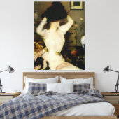 Het zwarte Pet Canvas Afdruk (Insitu (Slaapkamer))