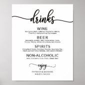 Het Zwarte Poster van de Calligrafie van het Menu  (Voorkant)