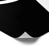 Het Zwarte Poster van de Vlag van het Land (Hoek)