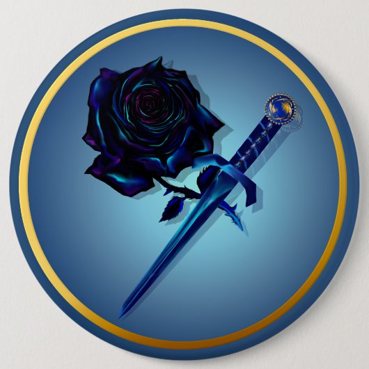 Het zwarte Roos en de Dagger Button (Voorkant)