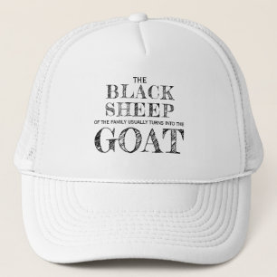 Het zwarte schaap van de familie Funny GOAT Gezegd Trucker Pet