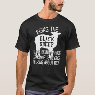 Het zwarte schaap zijn is als bekend zijn bij iede t-shirt