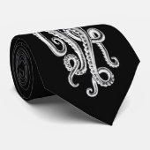 Het zwarte Stropdas okt8pus (Opgerold)