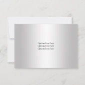 Het zwarte Zilveren Juweel RSVP Invitati van de (Achterkant)