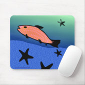 Het zwemmen met de Sterren Mousepad Muismat (Met muis)
