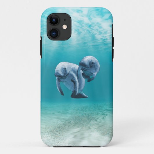 Het Zwemmen twee Manatees Case-Mate iPhone Case (Achterkant)