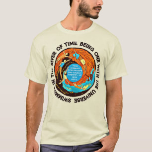 Het zwemmen van de tijdrivier de Philosophical T-shirt