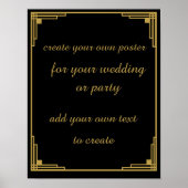 Het zwerven van 20's Creëer je eigen poster-teken Poster (Voorkant)