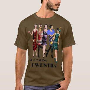 Het zwerven van 20s Flapper Girls T-shirt