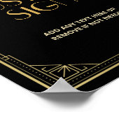 Het zwerven van 20s Kunstdeco - Speakeasy Douane Poster (Hoek)