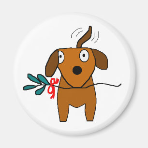 Het Zwiepen met van Doggie van de maretak - Magneet