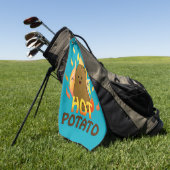 Hete Aardappel Golfhanddoek (Groen)