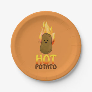 Hete Aardappel Papieren Bordje