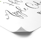 Hete Apple Cider bar winter groenblijvend Poster (Hoek)