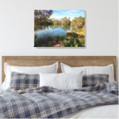 Hete bronnen in de woestijn canvas print (Insitu (Slaapkamer))