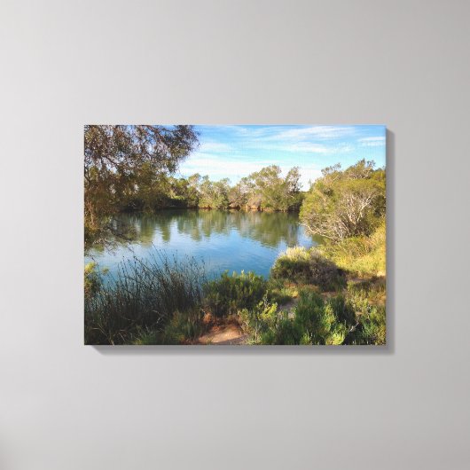 Hete bronnen in de woestijn canvas print (Voorkant)