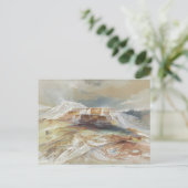 Hete bronnen van Gardiner's River, Yellowstone Briefkaart (Staand voorkant)