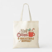 Hete Cacao en Kerstmisfilms Retro Tote Bag (Achterkant)