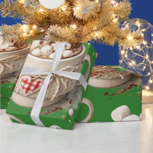 Hete Cacao en Marshmallows Cadeaupapier