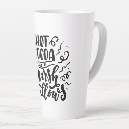 Hete cacao en Marshmallows Latte Mok (Rechterhoek)