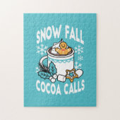 Hete cacao en wintercharme - Snow Herfst Cocoa Cal Legpuzzel (Verticaal)
