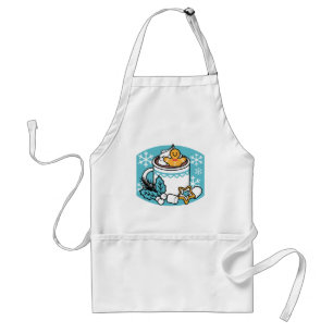 Hete cacao en wintercharme - Snow Herfst Cocoa Cal Standaard Schort