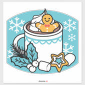 Hete cacao en wintercharme - Snow Herfst Cocoa Cal Sticker (Vel)