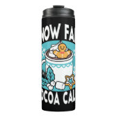 Hete cacao en wintercharme - Snow Herfst Cocoa Cal Thermosbeker (Voorkant)