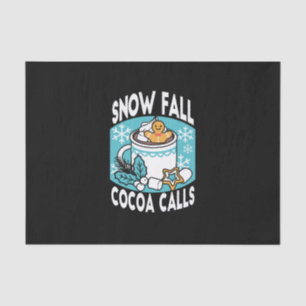 Hete cacao en wintercharme - Snow Herfst Cocoa Cal Tissuepapier