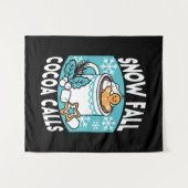 Hete cacao en wintercharme - Snow Herfst Cocoa Cal Wandkleed (Voorkant (horizontaal))