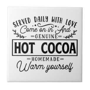 Hete Cacao Keramische Tegels Tegeltje