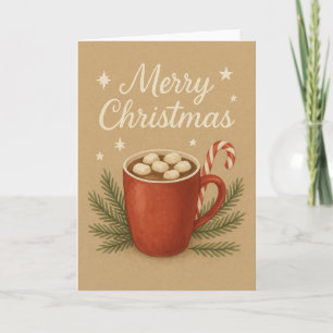 Hete Cacao Kerst Kaart