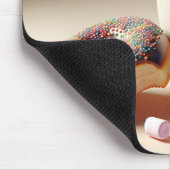 Hete cacao met donut muismat (Hoek)