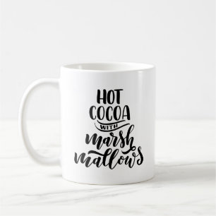 Hete cacao met Marshmallows Typografie Mok