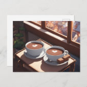 Hete cacao, Postkruising Briefkaart (Voorkant / Achterkant)