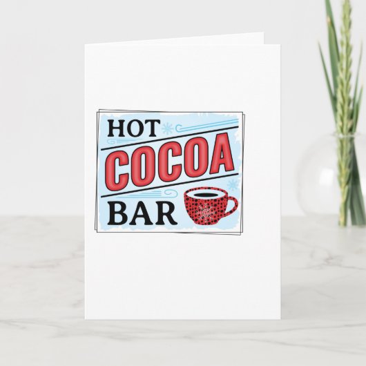 Hete Cacaobar Kaart (Voorkant)