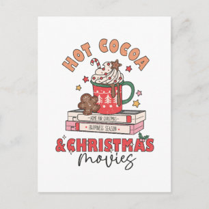 Hete Chocolade & Kerstfilms Briefkaart
