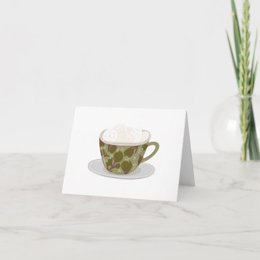 Hete chocolade met Marshmallows Bedankkaart (Voorkant)