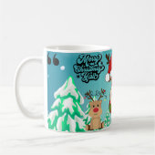 hete chocolade vrolijk kerstfeest mok (Links)