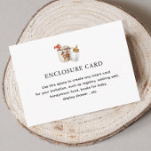 Hete Chocolade Winter Baby shower Custom Informatiekaartje