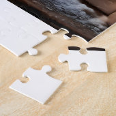 HETE COCOA raam winter sneeuw Legpuzzel (Zijkant)