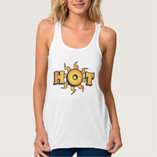 Hete Dames Flowey Racerback Tanktop